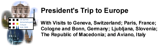 President's Trip to Europe