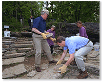 Clinton 
and Gore in Harper's Ferry, Earth Day 1998