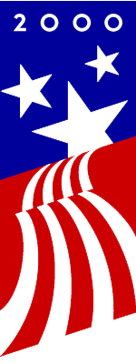 White House Millennium Council 2000 Stars and Strip Logo