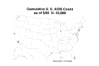 Chart - Cumulative AIDS Cases as of 1985