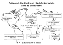 Map - Global HIV Infections