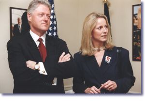 The President and Sandra Thurman at the World AIDS Day Commemoration (12/1/98)