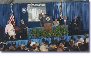 Dedication ceremony for the new Dale and Betty Bumpers Vaccine Research Center at the NIH