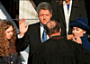 [PHOTO: Clinton taking the Oath of Office]