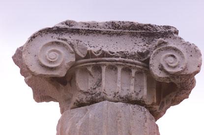 A column detail from the ancient city of Ephesus.