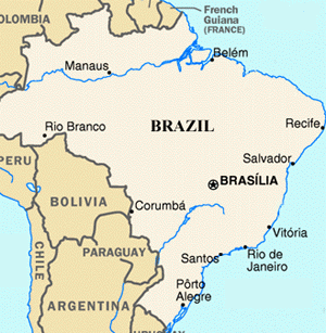 Map of Brazil