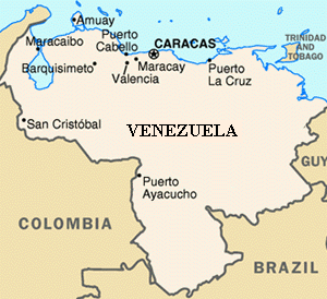 Map of 
Venezuela