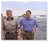 President Clinton and Vice President Gore at
the Ocean Conference in Monterey, California