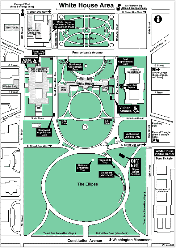 Google Map White House Tour