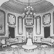 Picture of the Blue Room, circa 1870