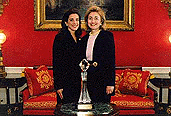 Photo of Hillary Clinton in the Red Room