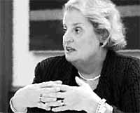 Photo of Madeline Albright.