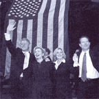 Photo of President Clinton, Vice President Al Gore, the First Lady, and Mrs. Gore