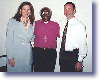 Archbishop Desmond Tutu with Todd Summers and Barbara DiZalduando